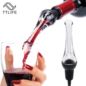 TTLIFE Red Wine Aerating Pourer Spout Decanter Bottle Stoper White Wine Aerator Quick Aerating Pouring Tool Pump Portable Filter