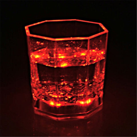 Image of Multicolor LED Glowing Glass with Flashing Lights Cup DrinkingShot Light LED Bar Night Club Party Bar