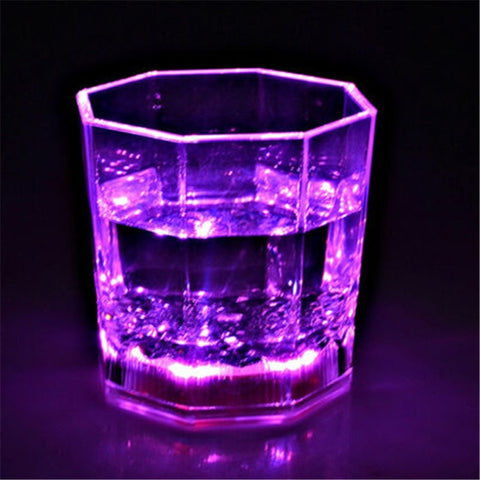 Image of Multicolor LED Glowing Glass with Flashing Lights Cup DrinkingShot Light LED Bar Night Club Party Bar