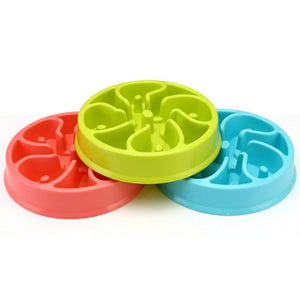 Portable Pet Dog Feeding Food Bowls Puppy Slow Down Eating Feeder Dish Bowl Prevent Obesity Dogs Supplies