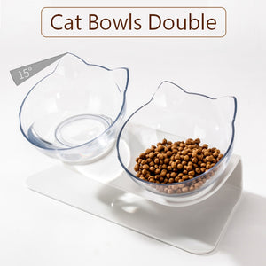Raised Double Pet Food Bowls With Stand for Pet Food and Water Bowls For Cats Dogs Feeders Pet Products
