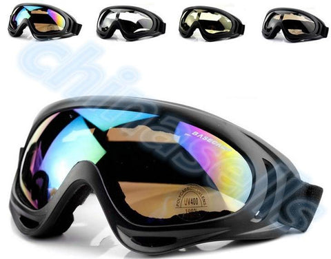 Image of Winter Windproof Skiing Glasses Goggles Outdoor Sports UV400 Dustproof Moto Cycling Sunglasses