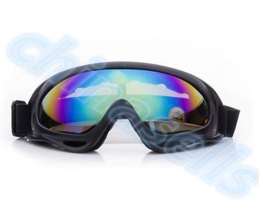 Image of Winter Windproof Skiing Glasses Goggles Outdoor Sports UV400 Dustproof Moto Cycling Sunglasses