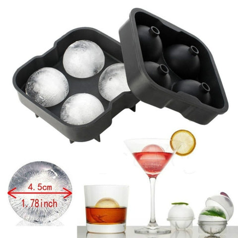 Image of Ice Cube Ball Maker Mold Mould Brick Round Bar Accessories High Quality Random Color Ice Mold Kitchen Tools