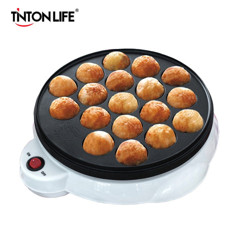 Image of Takoyaki Baking Machine Household Electric Maker Octopus Balls Grill Pan with 18 Holes Professional Cooking Tools