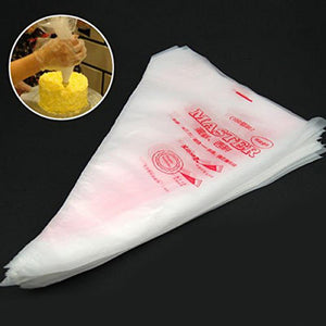 Disposable Pastry Bags Cake Decoration Kitchen Icing Food Preparation 50 Bags Cup Cake Piping Tools For Baking