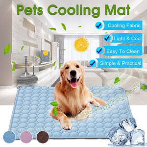 Cooling Summer Pad For Dogs & Cats Blanket Sofa Breathable Pet Dog Bed Summer Washable For Small Medium Large Dogs Car