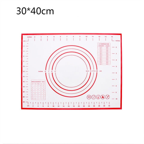 Image of Reusable Silicone Baking Mat Eco-Friendly Mat For Rolling Dough Pad Large Non-stick Oven Patisserie Baking Accessories Tools New