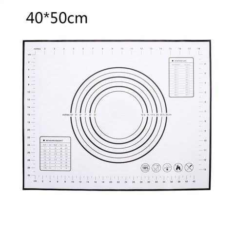 Image of Reusable Silicone Baking Mat Eco-Friendly Mat For Rolling Dough Pad Large Non-stick Oven Patisserie Baking Accessories Tools New