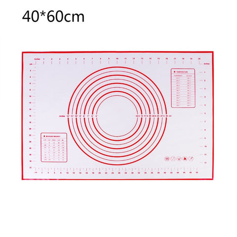 Image of Reusable Silicone Baking Mat Eco-Friendly Mat For Rolling Dough Pad Large Non-stick Oven Patisserie Baking Accessories Tools New