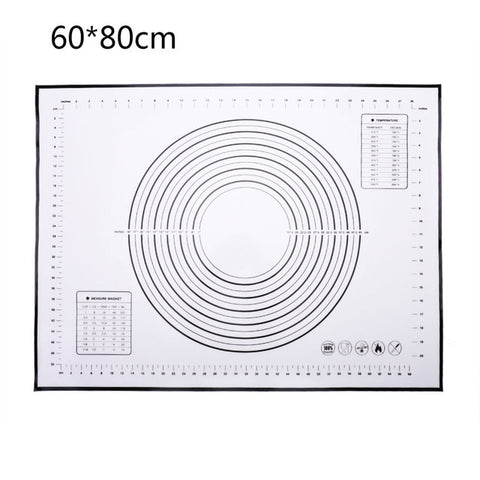 Image of Reusable Silicone Baking Mat Eco-Friendly Mat For Rolling Dough Pad Large Non-stick Oven Patisserie Baking Accessories Tools New