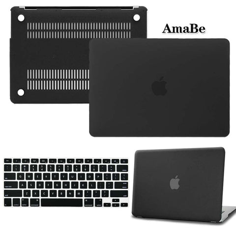 Image of Hard Shell Laptop Protector Case + Keyboard Cover for Apple MacBook Air Pro Retina 11 12 13 15 inch