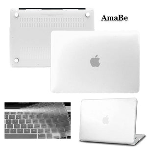 Hard Shell Laptop Protector Case + Keyboard Cover for Apple MacBook Air Pro Retina 11 12 13 15 inch