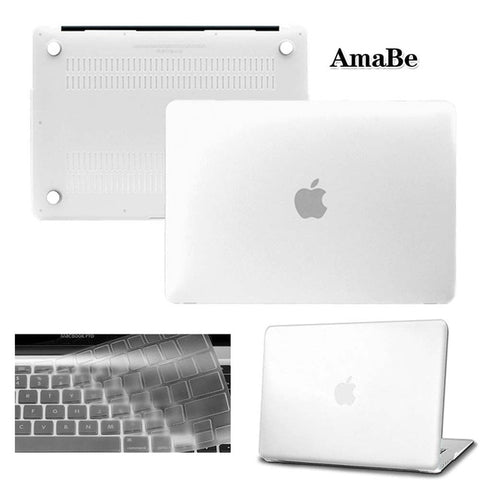 Image of Hard Shell Laptop Protector Case + Keyboard Cover for Apple MacBook Air Pro Retina 11 12 13 15 inch