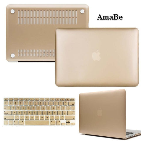 Image of Hard Shell Laptop Protector Case + Keyboard Cover for Apple MacBook Air Pro Retina 11 12 13 15 inch