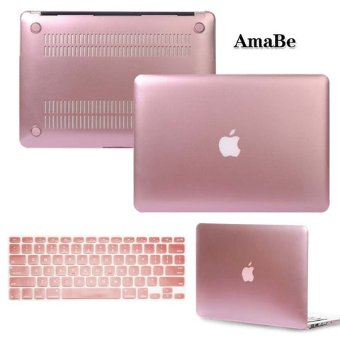 Image of Hard Shell Laptop Protector Case + Keyboard Cover for Apple MacBook Air Pro Retina 11 12 13 15 inch