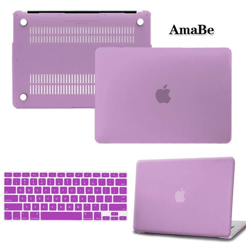 Image of Hard Shell Laptop Protector Case + Keyboard Cover for Apple MacBook Air Pro Retina 11 12 13 15 inch