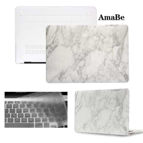 Image of Hard Shell Laptop Protector Case + Keyboard Cover for Apple MacBook Air Pro Retina 11 12 13 15 inch