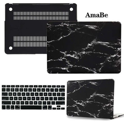 Image of Hard Shell Laptop Protector Case + Keyboard Cover for Apple MacBook Air Pro Retina 11 12 13 15 inch