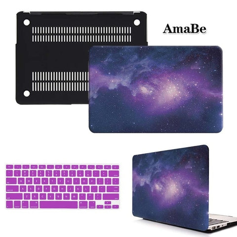 Image of Hard Shell Laptop Protector Case + Keyboard Cover for Apple MacBook Air Pro Retina 11 12 13 15 inch