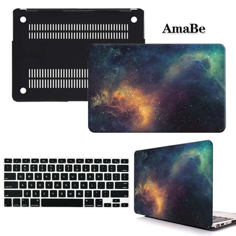 Image of Hard Shell Laptop Protector Case + Keyboard Cover for Apple MacBook Air Pro Retina 11 12 13 15 inch