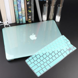 Crystal Hard Case For Macbook Air 13 Retina Pro 13 15 16 Hard Cover With Free Keyboard Cover