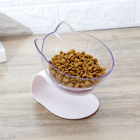 Image of Raised Double Pet Food Bowls With Stand for Pet Food and Water Bowls For Cats Dogs Feeders Pet Products
