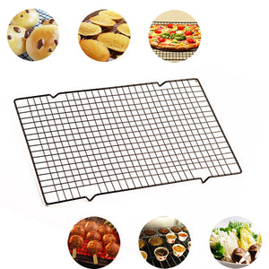 Stainless Steel Nonstick Cooling Rack Fits Baking Pan, Heavy Duty, Oven Safe for Roasting Cooking Grilling 28x25.5cm 1PC