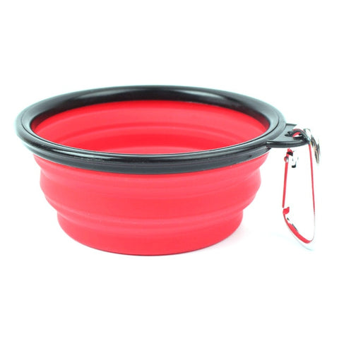 Image of Collapsible Folding Dog Bowl Water Bowl Kettle Pet Dog Food Bowl Dog Bowl Portable Pet Travel Bowl