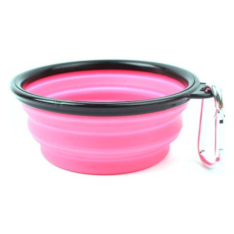 Image of Collapsible Folding Dog Bowl Water Bowl Kettle Pet Dog Food Bowl Dog Bowl Portable Pet Travel Bowl