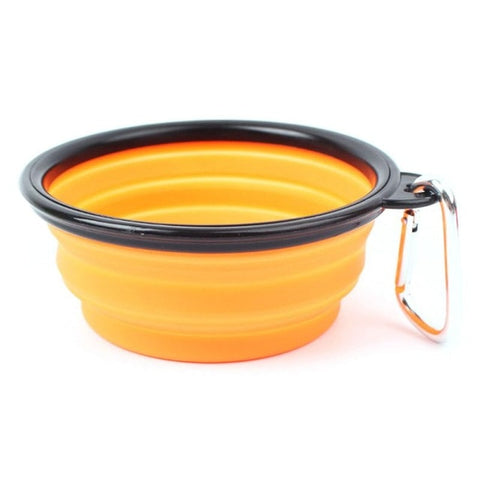 Image of Collapsible Folding Dog Bowl Water Bowl Kettle Pet Dog Food Bowl Dog Bowl Portable Pet Travel Bowl