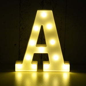 Light Up LED Alphabet Letters for Wedding Birthday Party Festival Dorm Room Mother's Day Home Decoration