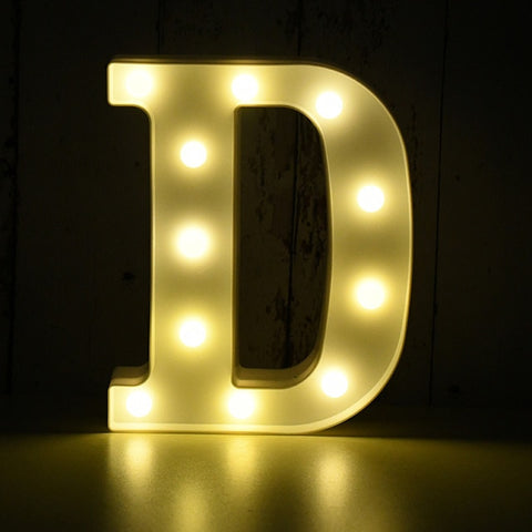 Image of Light Up LED Alphabet Letters for Wedding Birthday Party Festival Dorm Room Mother's Day Home Decoration