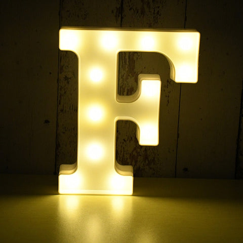 Image of Light Up LED Alphabet Letters for Wedding Birthday Party Festival Dorm Room Mother's Day Home Decoration