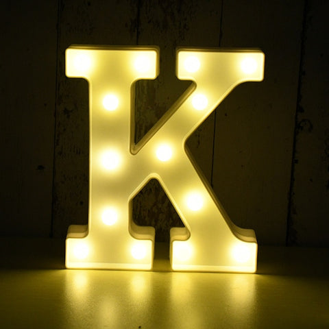 Image of Light Up LED Alphabet Letters for Wedding Birthday Party Festival Dorm Room Mother's Day Home Decoration