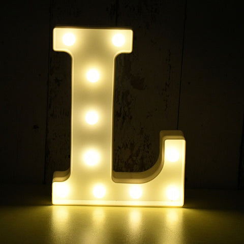 Image of Light Up LED Alphabet Letters for Wedding Birthday Party Festival Dorm Room Mother's Day Home Decoration