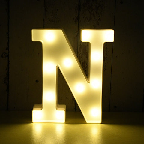 Image of Light Up LED Alphabet Letters for Wedding Birthday Party Festival Dorm Room Mother's Day Home Decoration