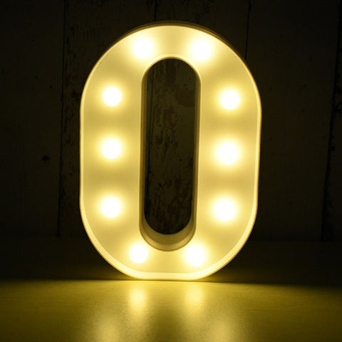 Image of Light Up LED Alphabet Letters for Wedding Birthday Party Festival Dorm Room Mother's Day Home Decoration