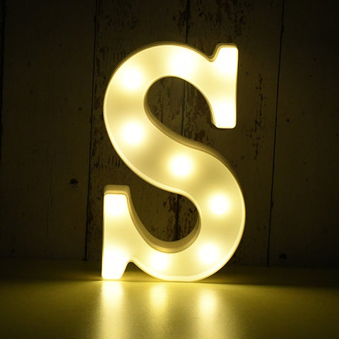 Image of Light Up LED Alphabet Letters for Wedding Birthday Party Festival Dorm Room Mother's Day Home Decoration