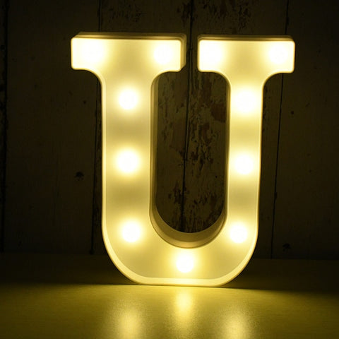 Image of Light Up LED Alphabet Letters for Wedding Birthday Party Festival Dorm Room Mother's Day Home Decoration