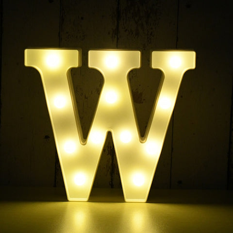 Image of Light Up LED Alphabet Letters for Wedding Birthday Party Festival Dorm Room Mother's Day Home Decoration