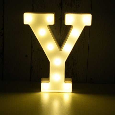 Image of Light Up LED Alphabet Letters for Wedding Birthday Party Festival Dorm Room Mother's Day Home Decoration