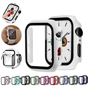 Glass & Case Protectors For Apple Watch Series 1 through 6 (38 MM/40 MM/42MM/44MM)