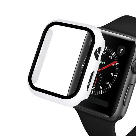 Image of Glass & Case Protectors For Apple Watch Series 1 through 6 (38 MM/40 MM/42MM/44MM)