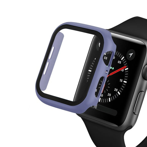 Image of Glass & Case Protectors For Apple Watch Series 1 through 6 (38 MM/40 MM/42MM/44MM)