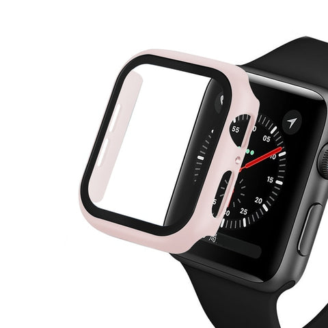 Image of Glass & Case Protectors For Apple Watch Series 1 through 6 (38 MM/40 MM/42MM/44MM)