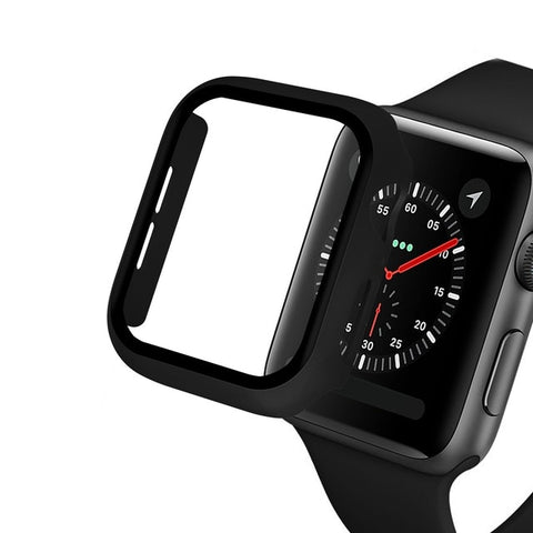 Image of Glass & Case Protectors For Apple Watch Series 1 through 6 (38 MM/40 MM/42MM/44MM)