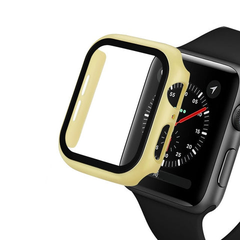 Image of Glass & Case Protectors For Apple Watch Series 1 through 6 (38 MM/40 MM/42MM/44MM)