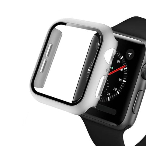 Image of Glass & Case Protectors For Apple Watch Series 1 through 6 (38 MM/40 MM/42MM/44MM)