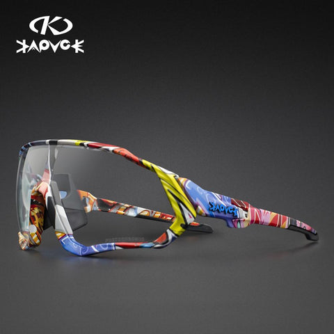 Image of Photochromic Cycling Sunglasses Men Women Sport Road Mountain Bike Bicycle Glasses Cycling Glasses Eyewear Protection Goggle